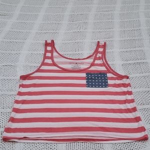 American flag tank top